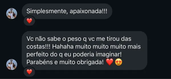 Depoimento de cliente apaixonada pelos convites